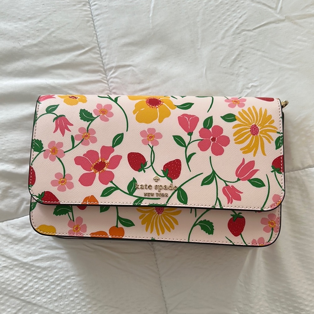 Kate Spade Floral Pink Crossbody Bag